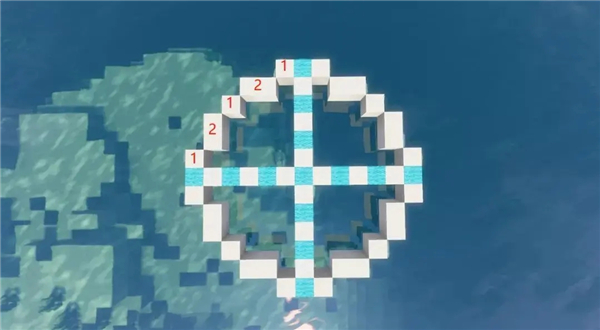 我的世界水上基地建筑教程图片3