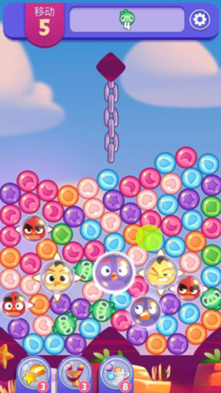 愤怒的小鸟梦幻爆破第36关通关攻略4