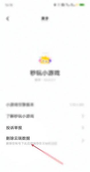 vivo秒玩小游戏app如何删除云端数据4