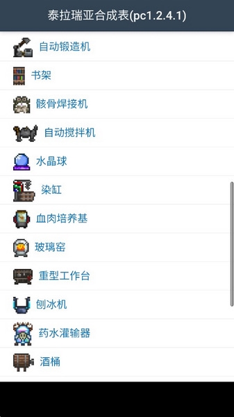 泰拉瑞亚合成表图片