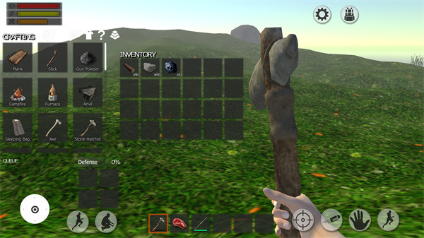 森林生存游戏玩法