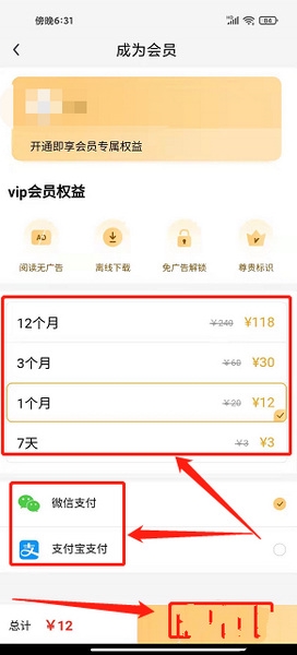 追书大师app会员开通教程图片3